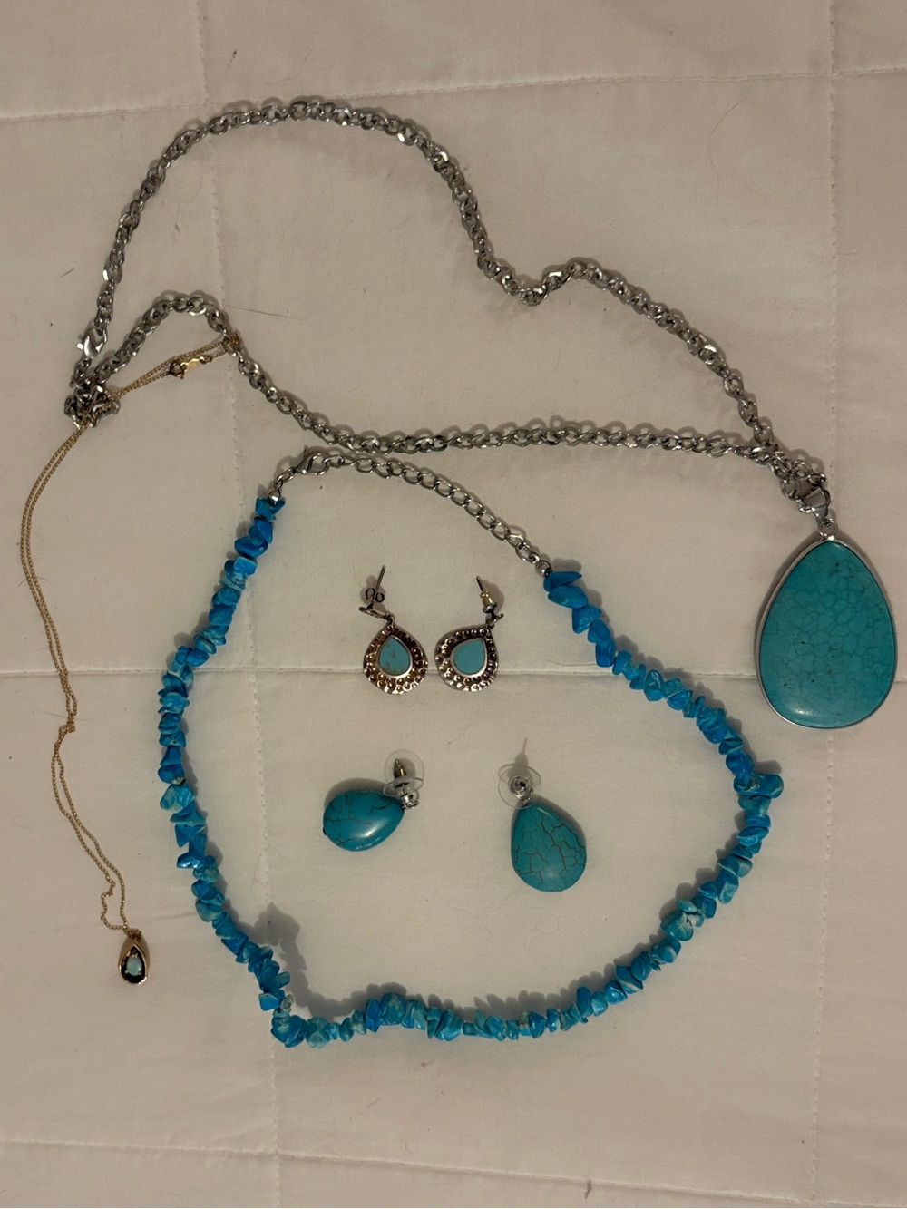 Turquoise Colored Assorted Jewelry